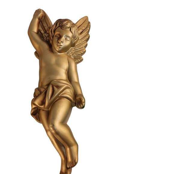 Vintage 1968 Miller Studio Cherub Angel Wall Hanging Set of 3 Chalkware - Picture 9 of 13